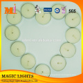 Un scented Color Waterproof Mini Tea Floating Candle For Religion Decoration